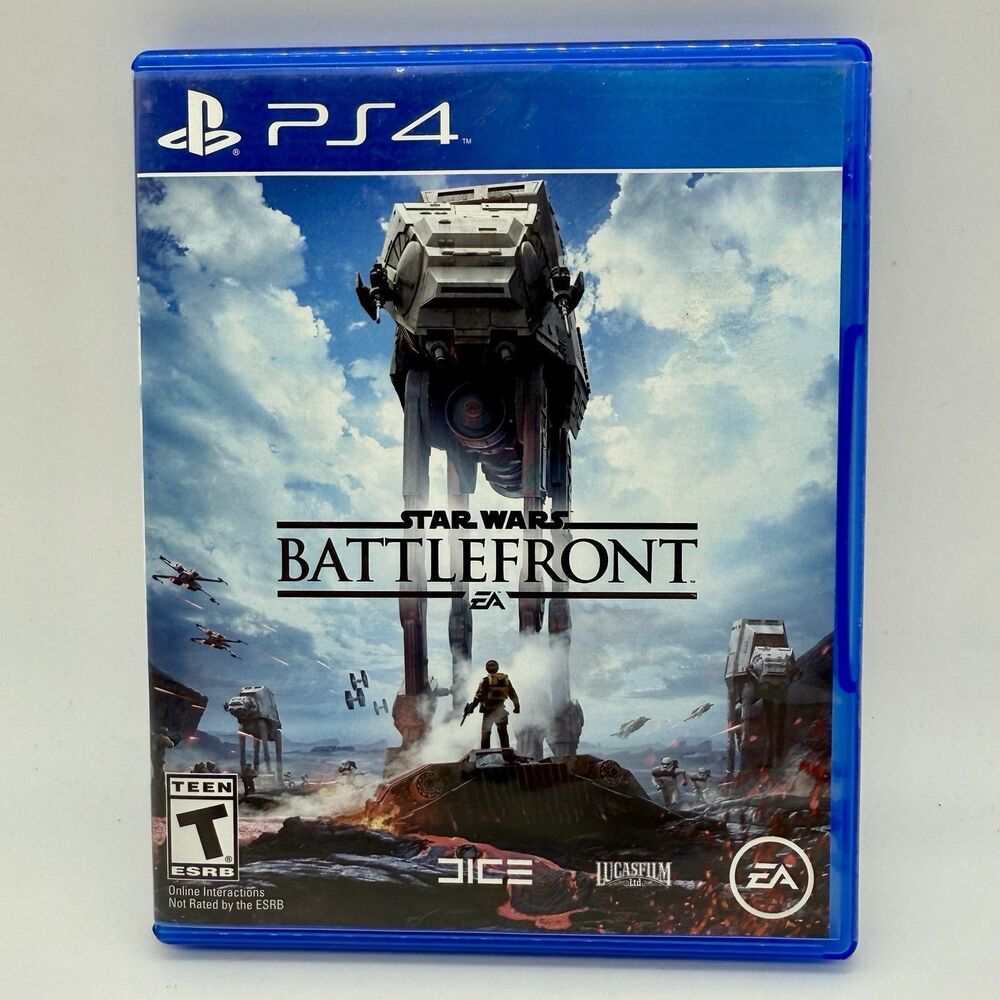 Star Wars: Battlefront (Sony PlayStation 4 PS4, 2015) Game Case‎ & Insert Tested